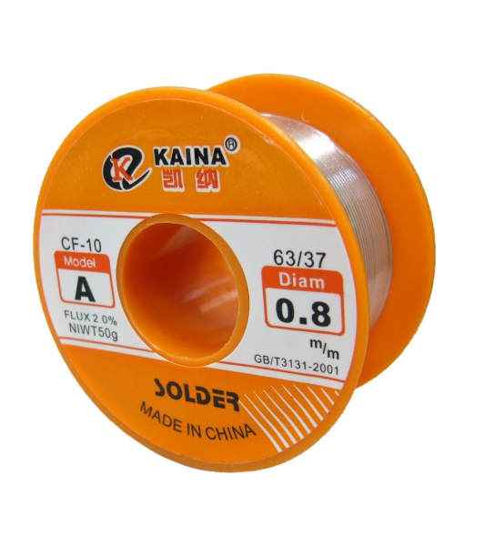 T568 Припой-катушка KAINA A - 1mm 50гр. 183С